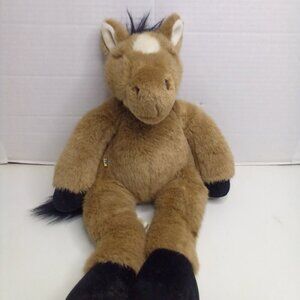 Vintage 1997 Build A Bear Donkey Plush Brown 18"